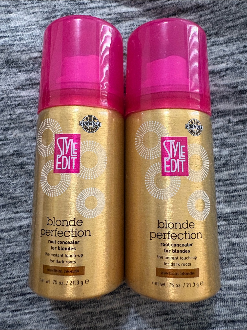Style Edit - Medium Blonde - Root Concealer Spray - lot of 2